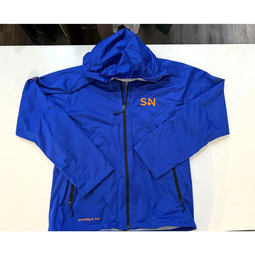 The North Face Jacket Mens XL Blue Hooded Windbreaker